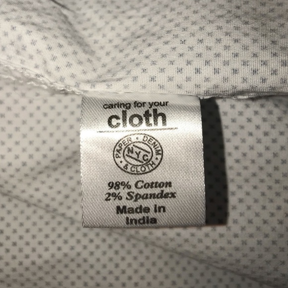 Paper Denim & Cloth XL slim stretch white and blue button up shirt - Picture 7 of 7